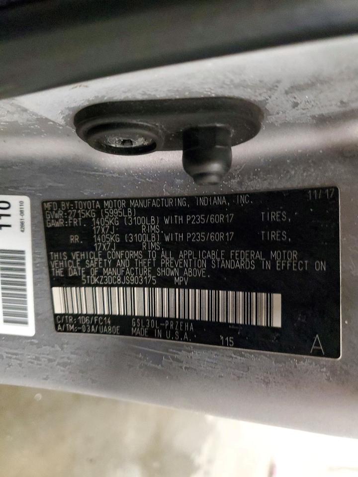 2018 TOYOTA SIENNA