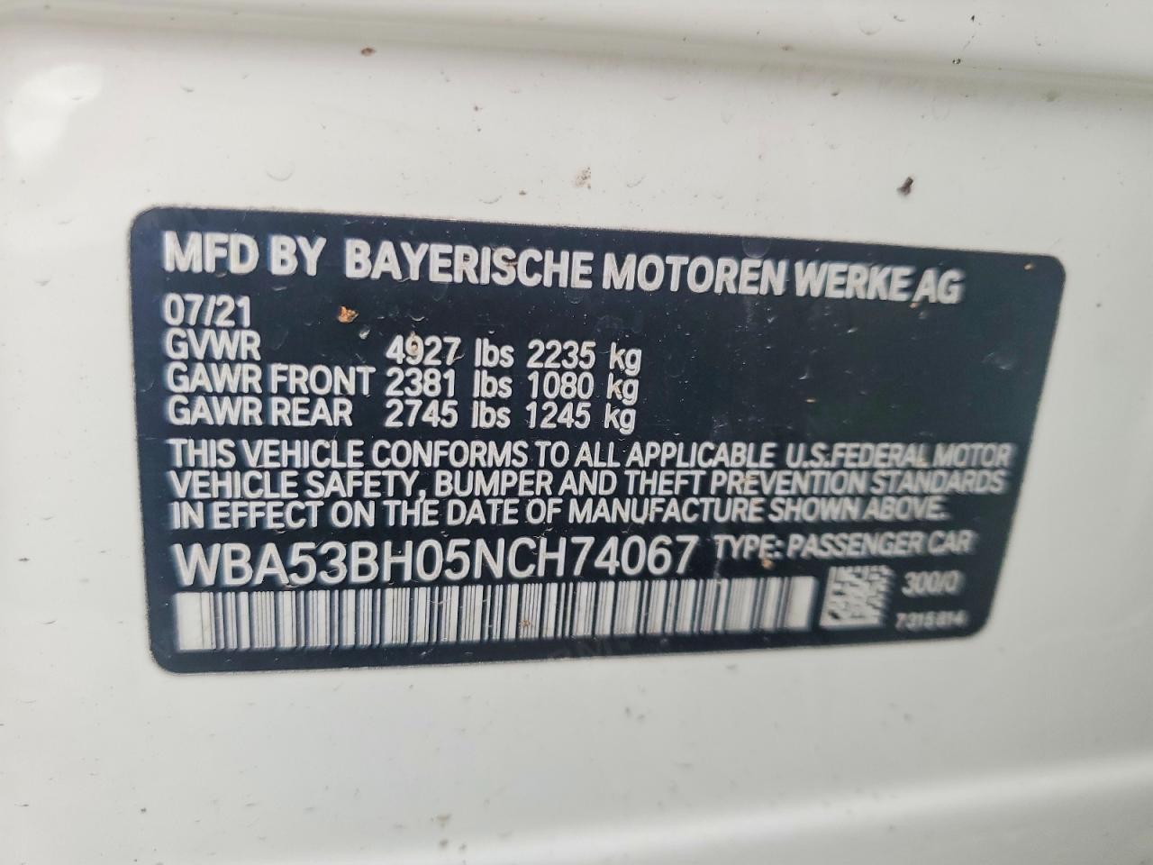 2022 BMW 5 series