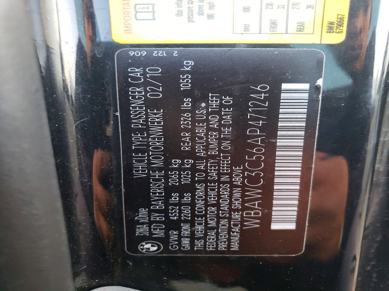 2010 BMW 3 SERIES