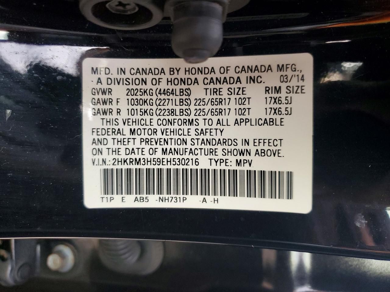 2014 HONDA CR-V