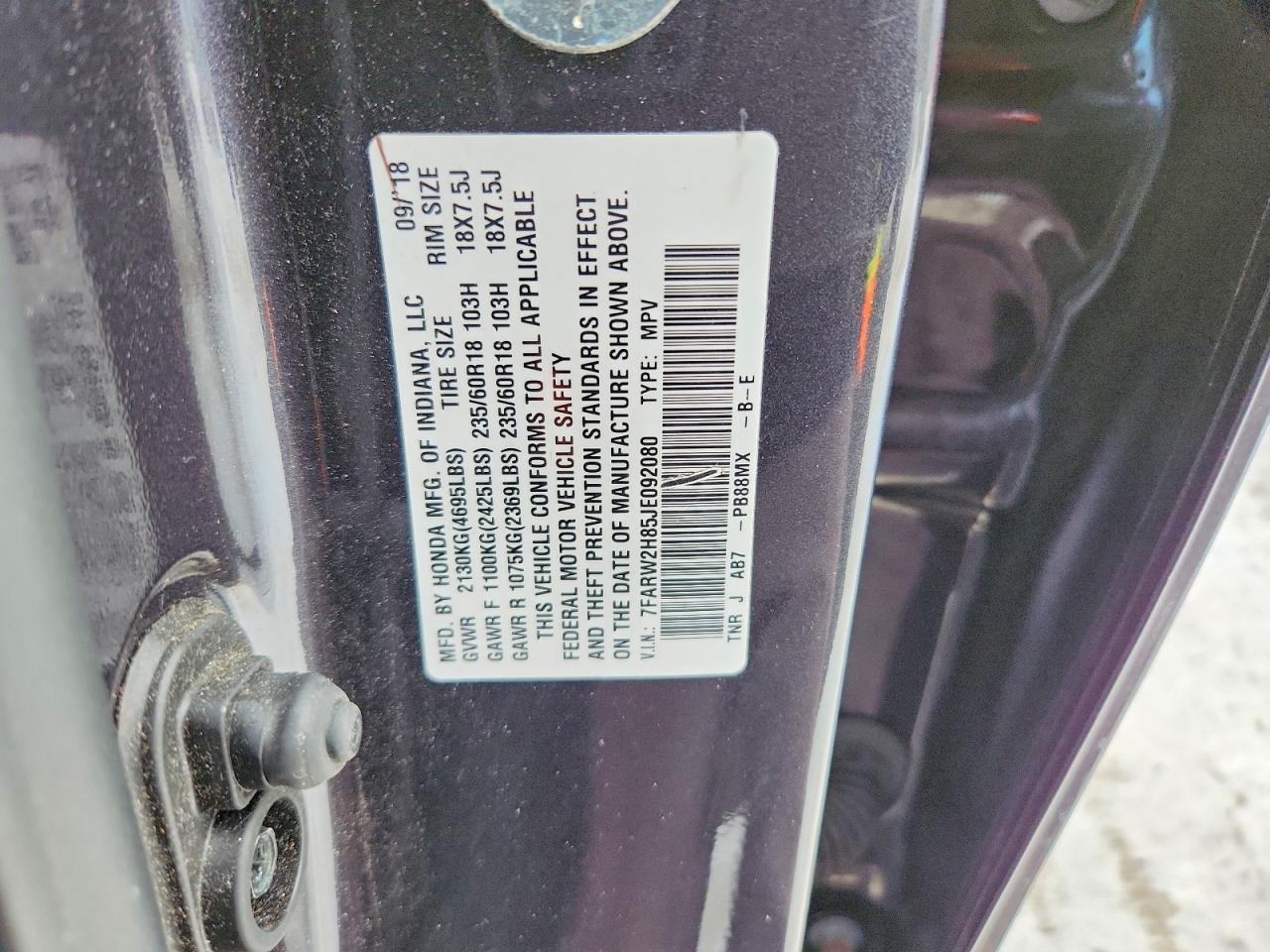 2018 HONDA CR-V