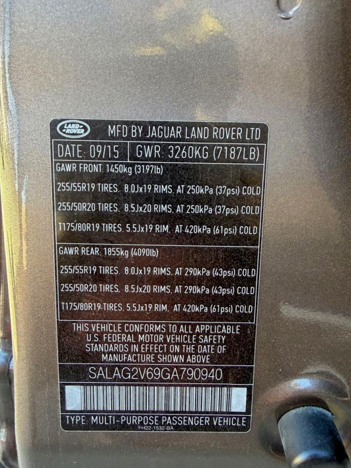 2016 LAND ROVER LR4