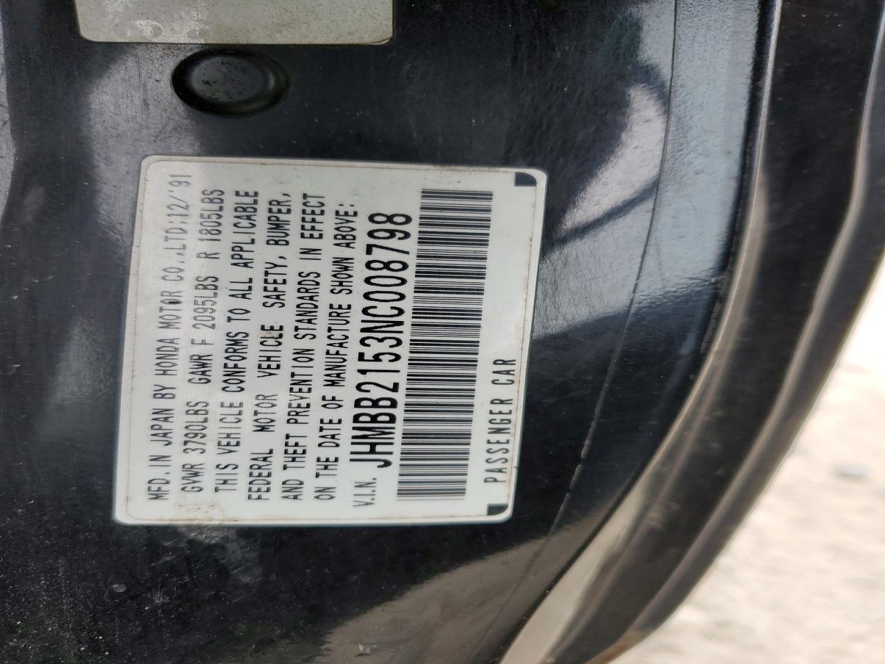 1992 HONDA Prelude