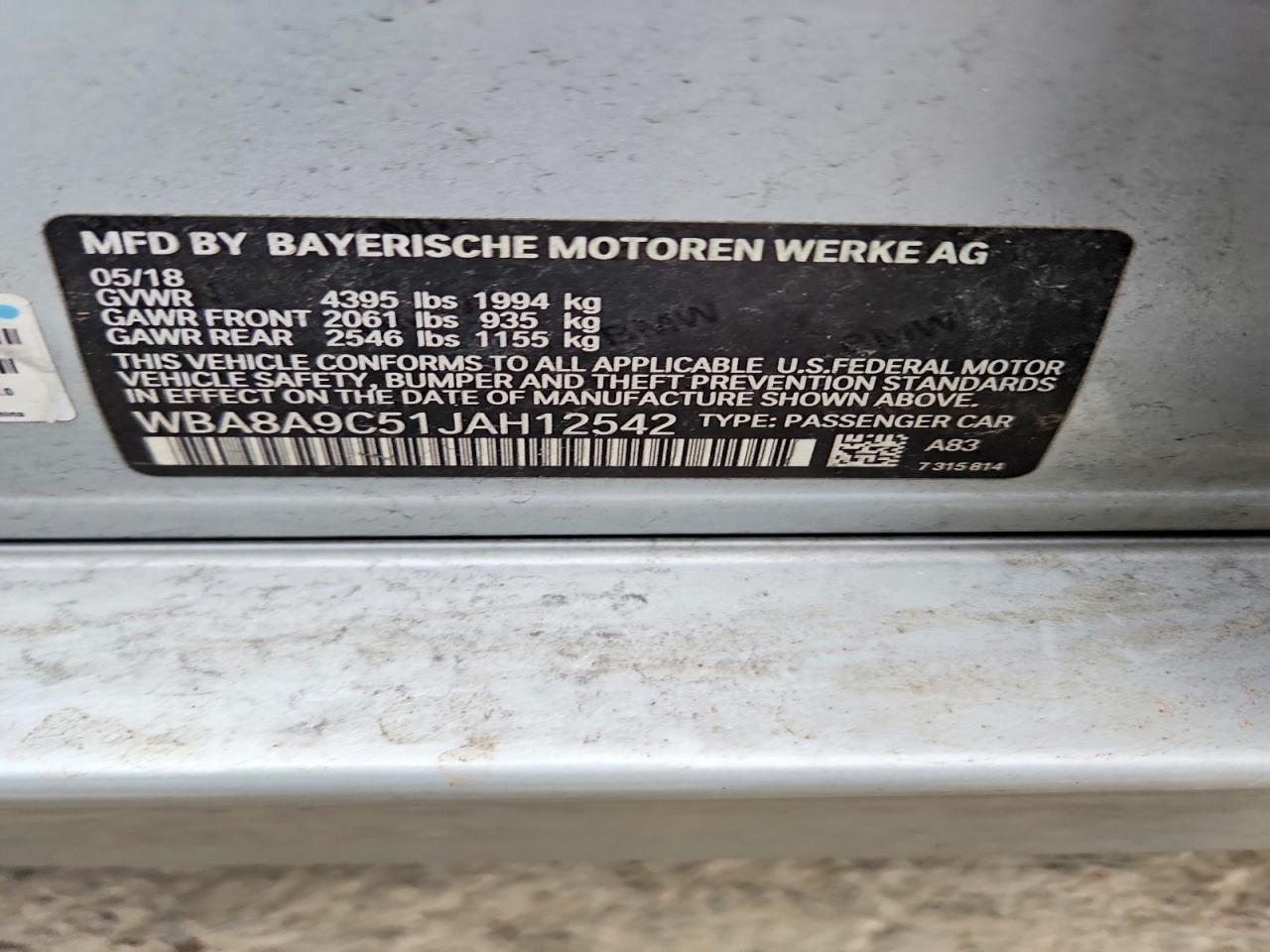 2018 BMW 3 SERIES