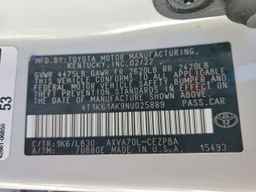2022 TOYOTA CAMRY