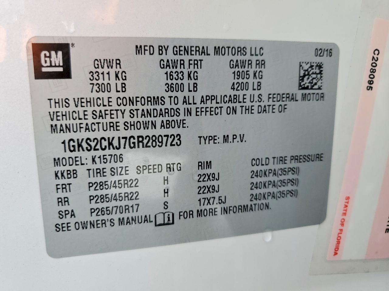 2016 GMC Yukon
