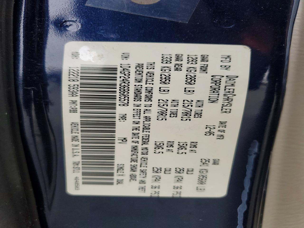 2006 DODGE GRAND CARAVAN
