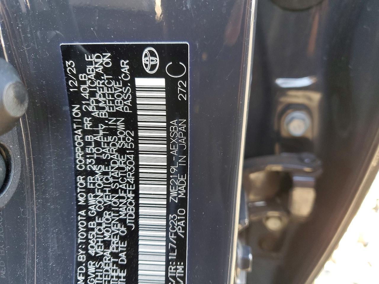 2024 TOYOTA COROLLA