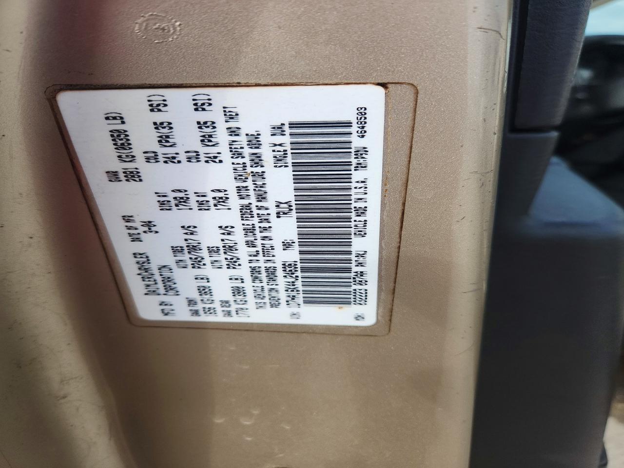 2004 DODGE RAM 1500
