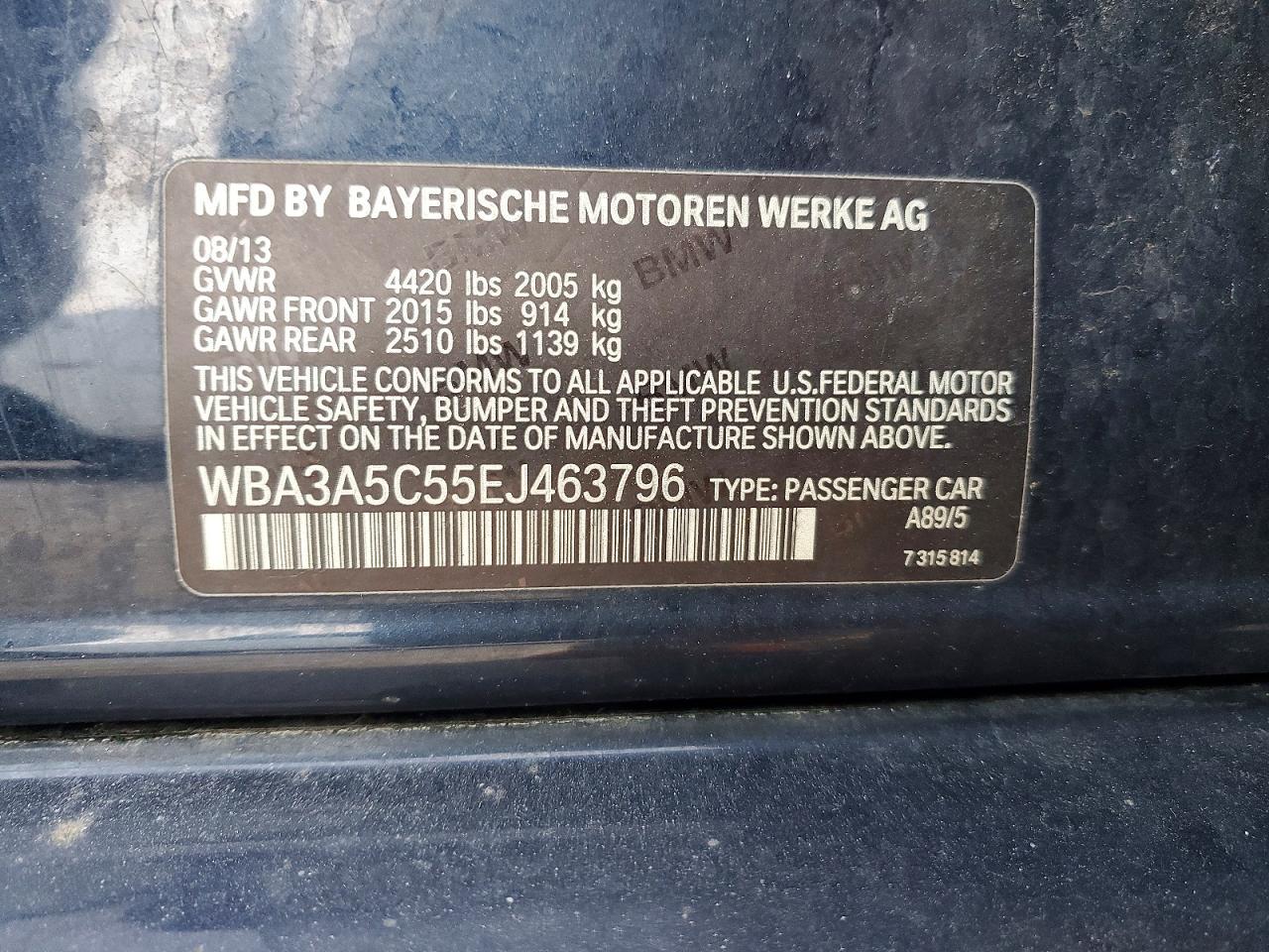 2014 BMW 3 SERIES