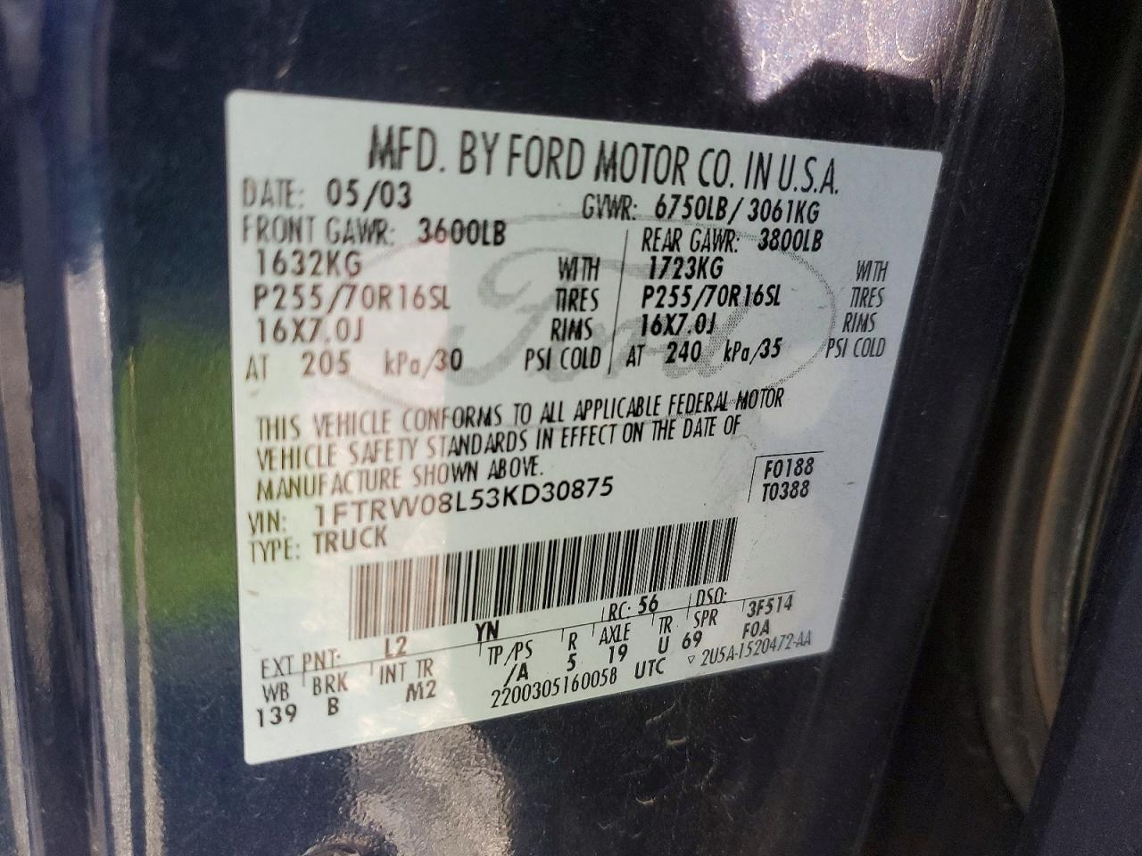 2003 FORD F-150