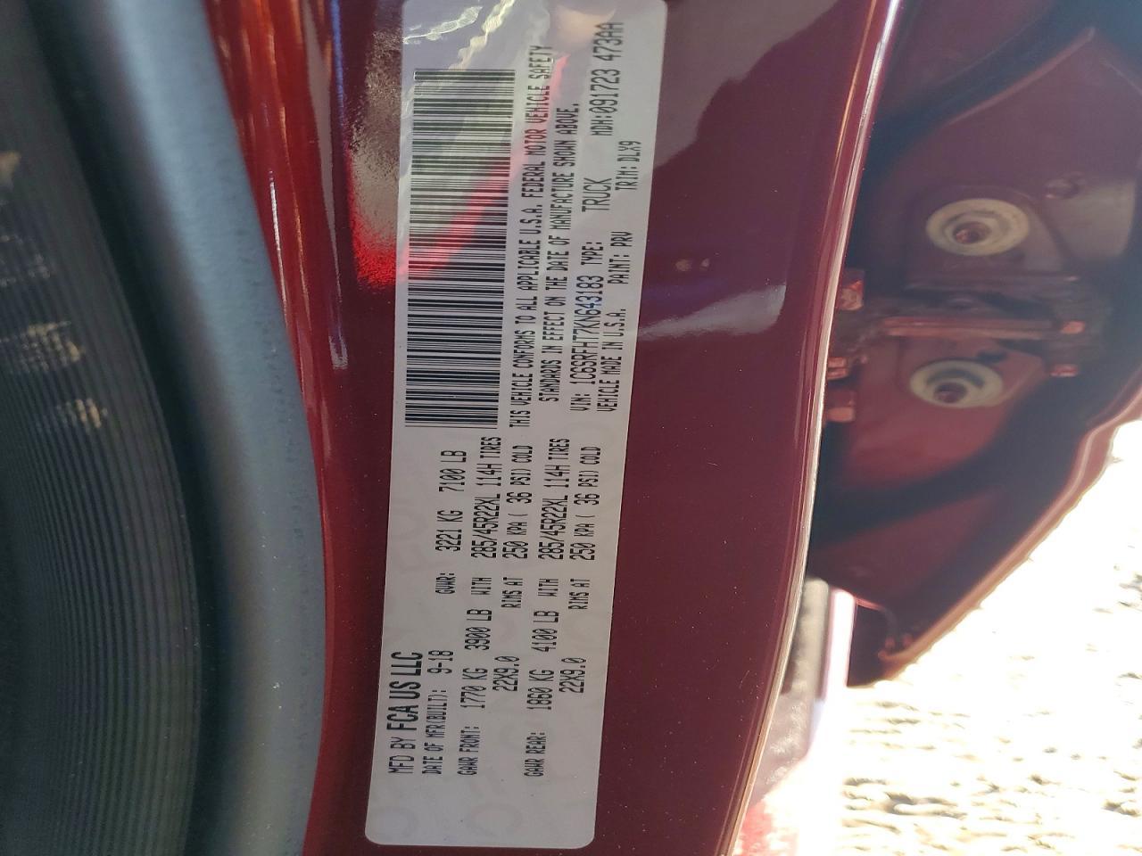 2019 RAM 1500