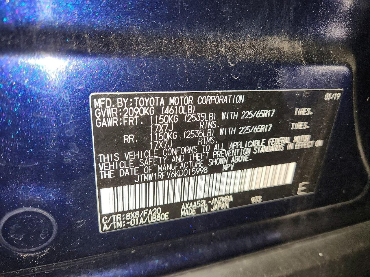 2019 TOYOTA RAV4