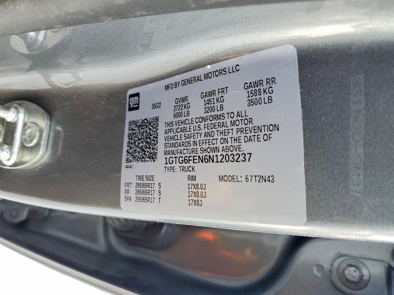 2022 GMC CANYON