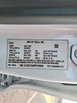 2023 TESLA MODEL 3