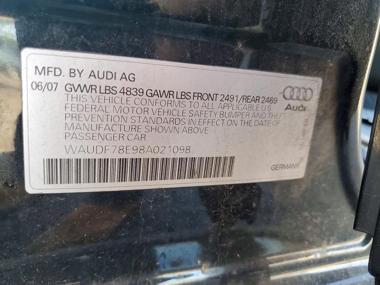 2008 AUDI A4