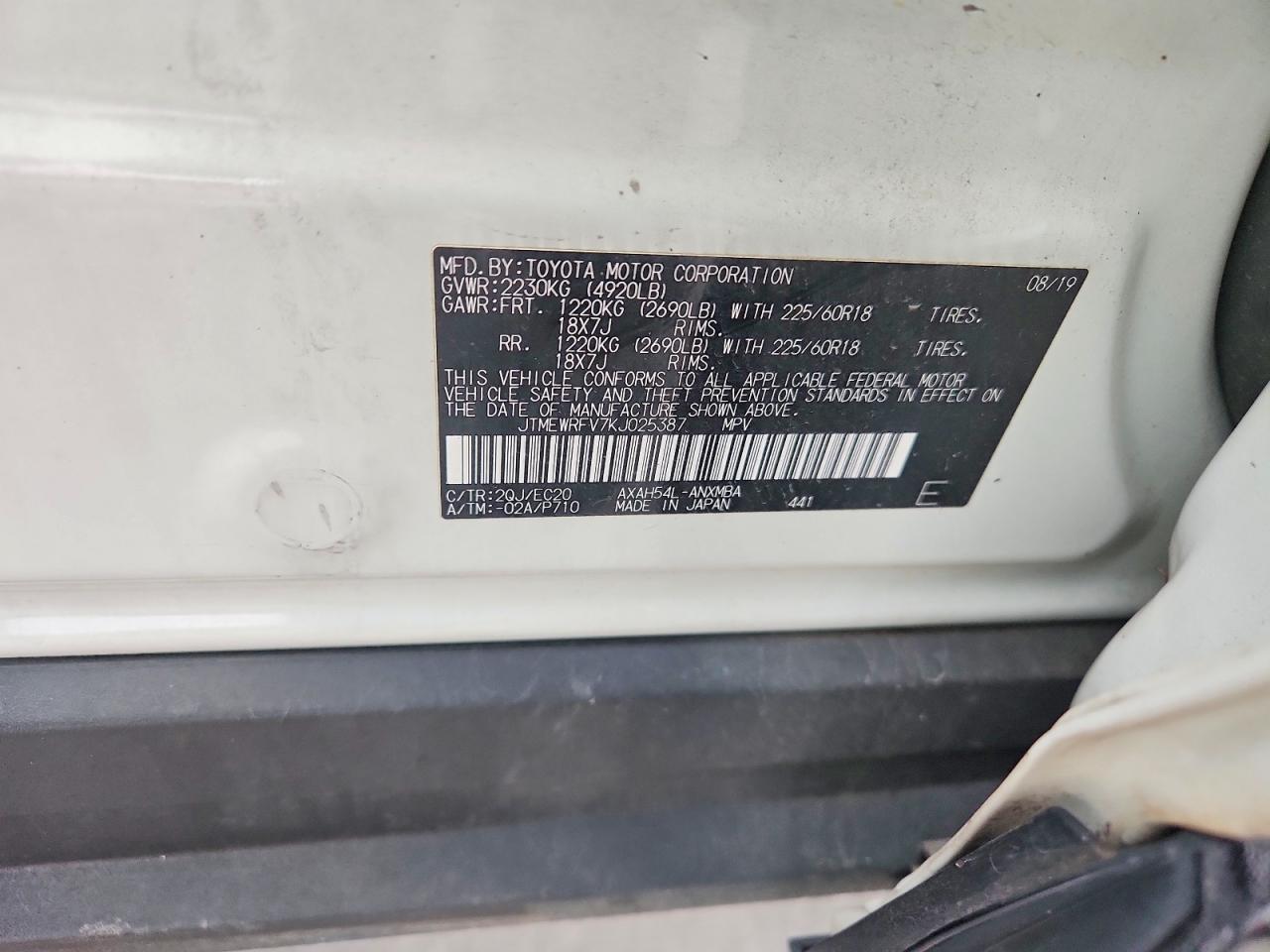 2019 TOYOTA RAV4