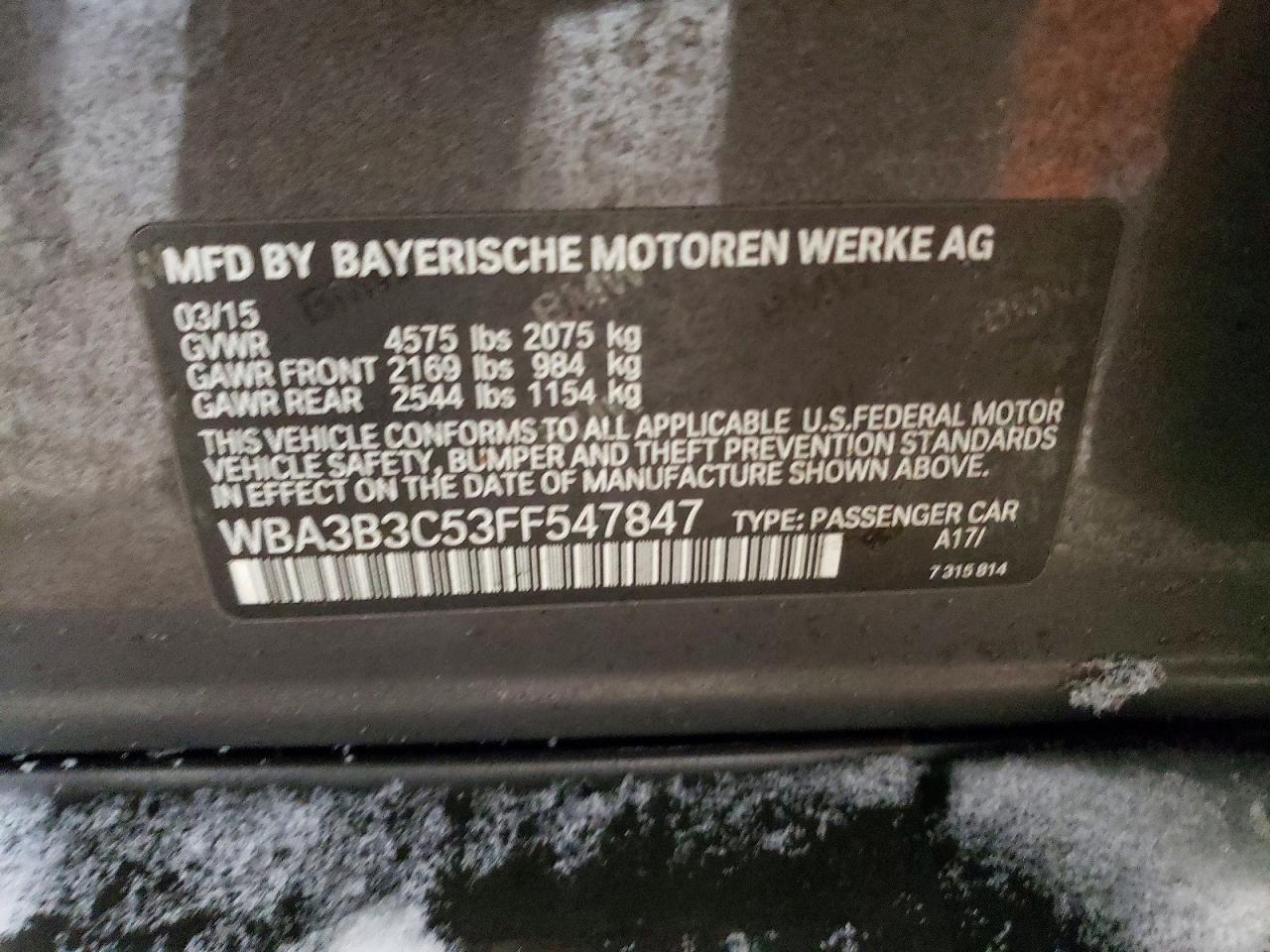 2015 BMW 3 SERIES