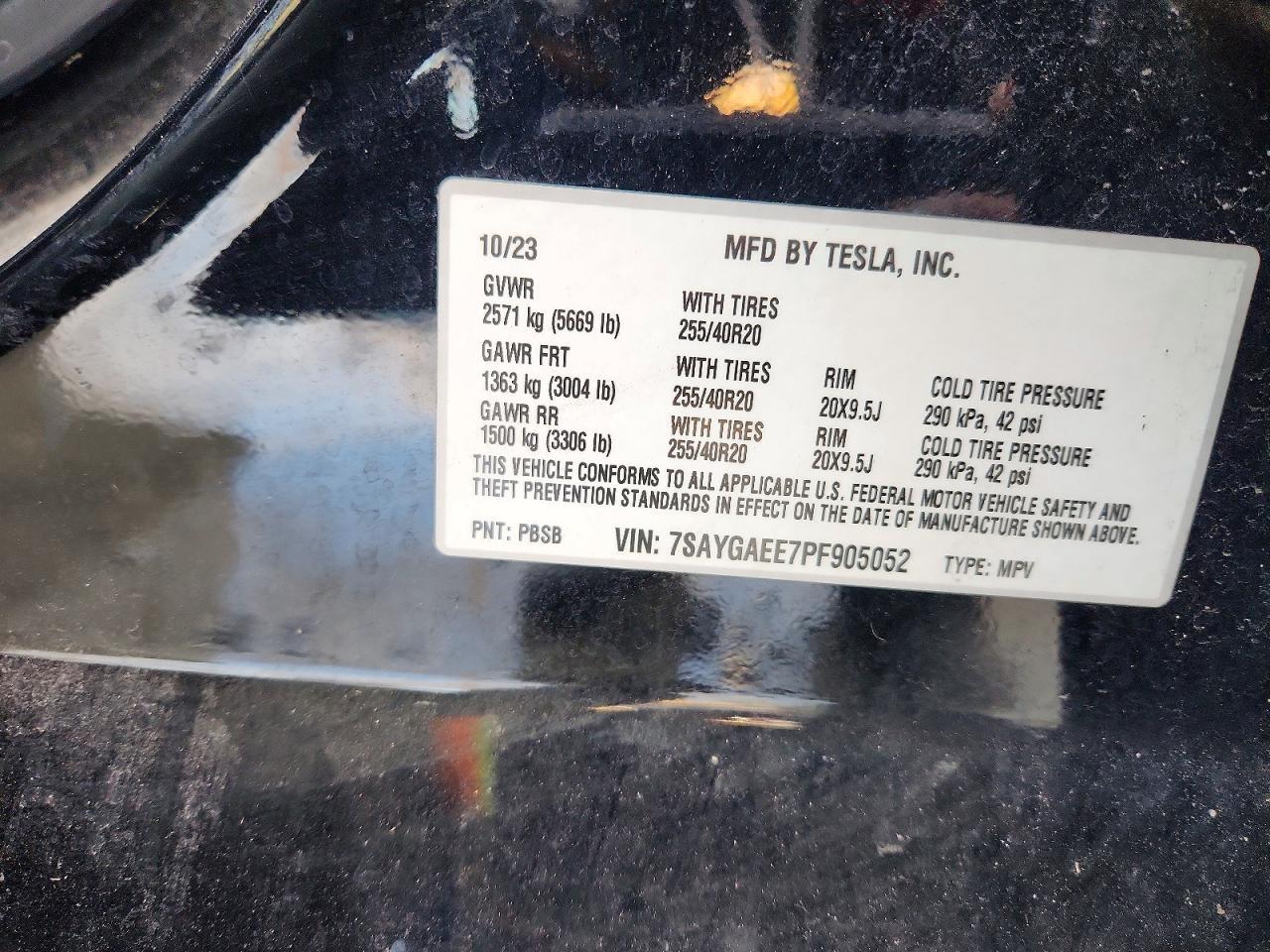 2023 TESLA MODEL Y