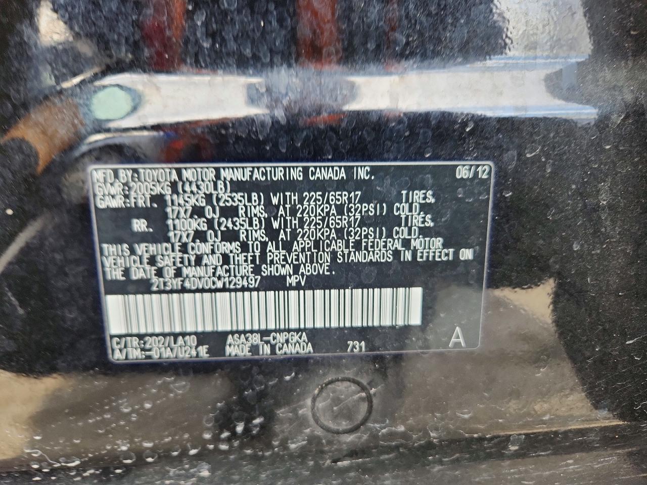 2012 TOYOTA RAV4