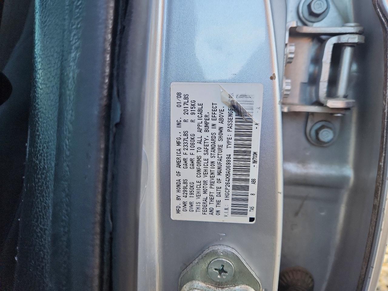 2008 HONDA ACCORD
