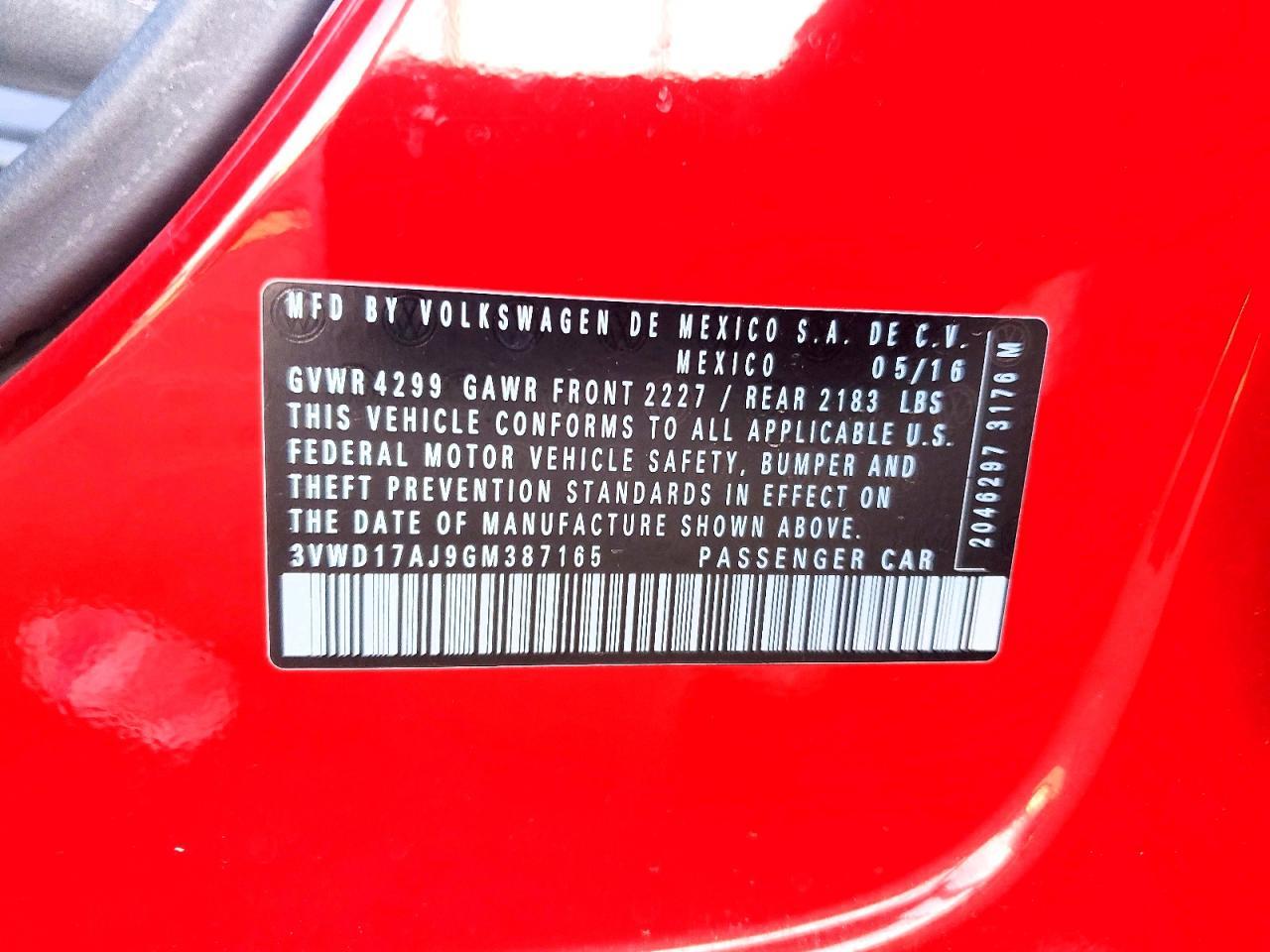 2016 VOLKSWAGEN JETTA