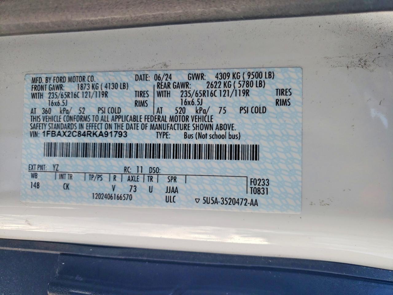 2024 FORD Transit
