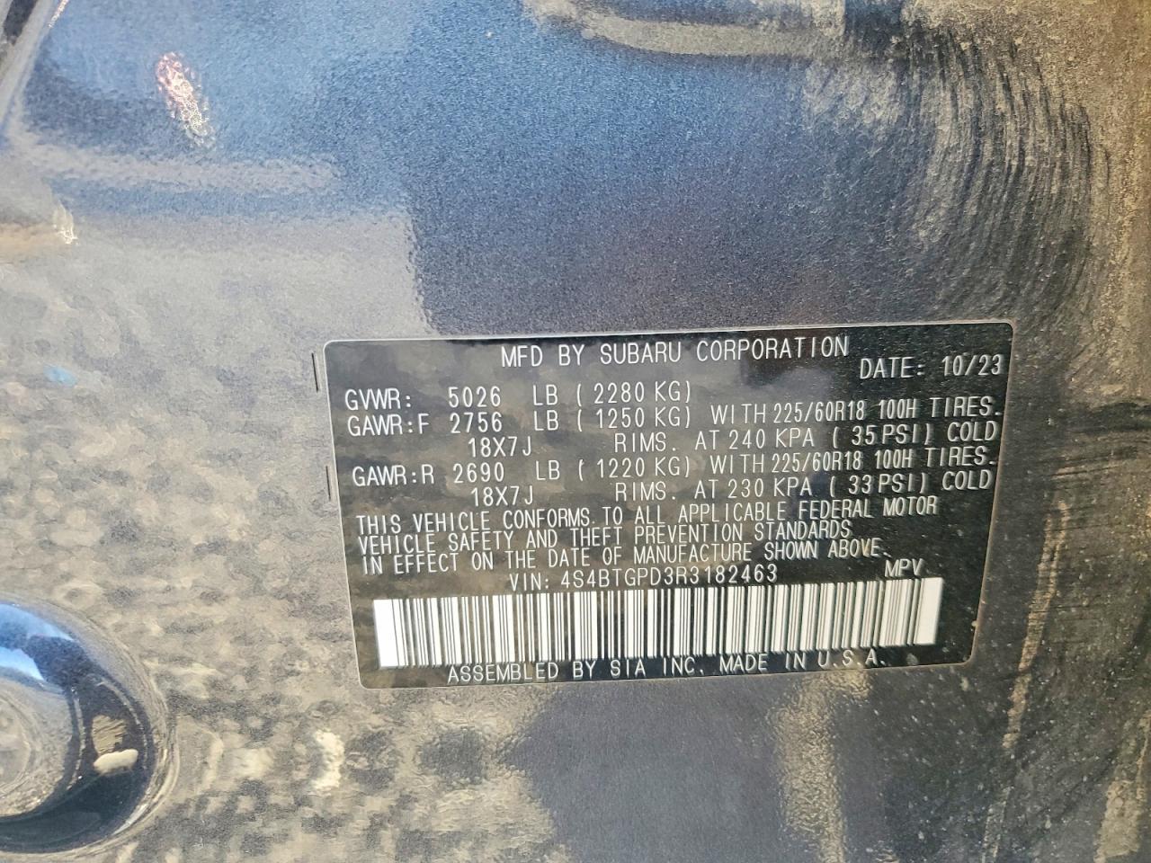 2024 SUBARU Outback