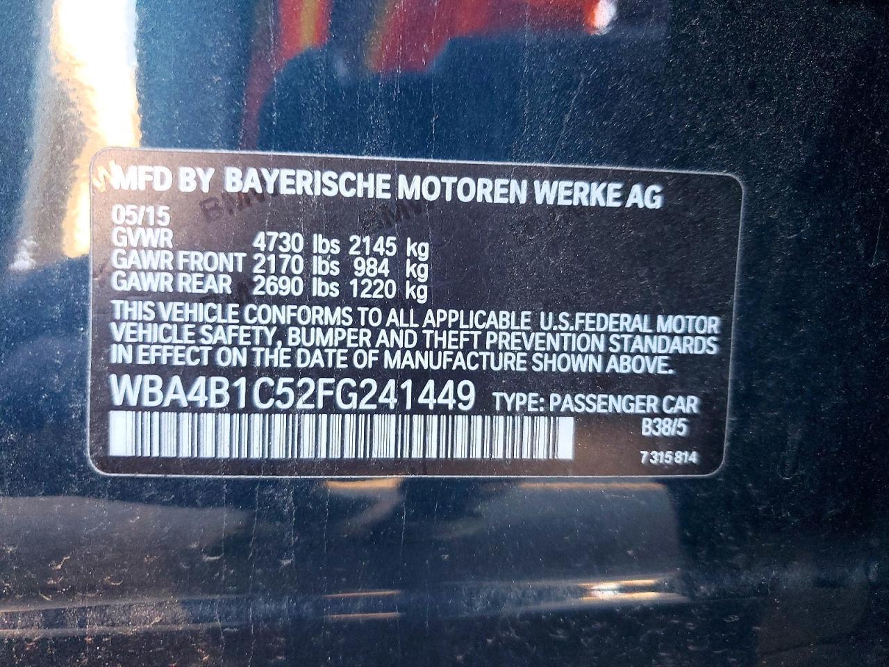 2015 BMW 4 Series