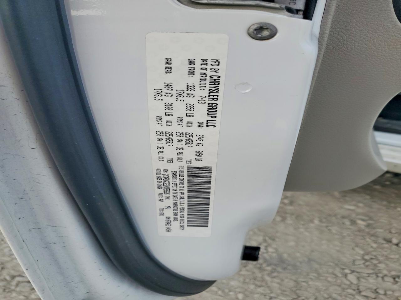 2013 DODGE GRAND CARAVAN