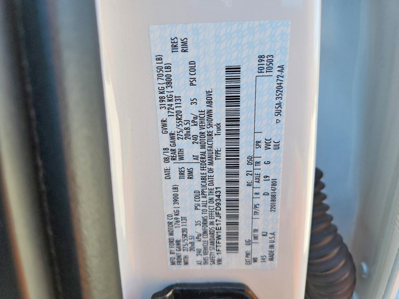 2018 FORD F-150