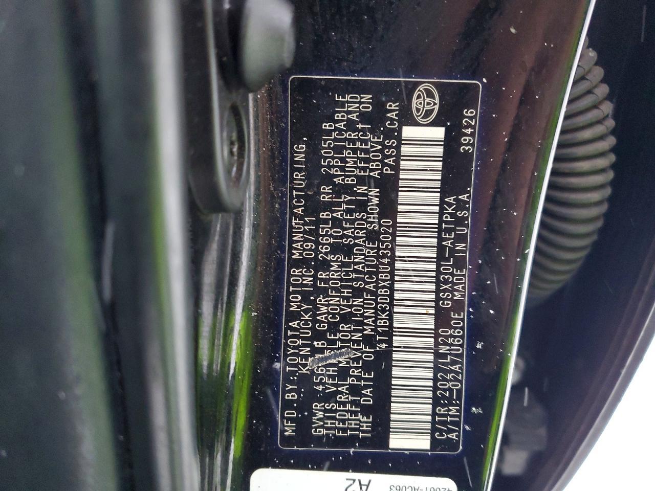 2011 TOYOTA Avalon