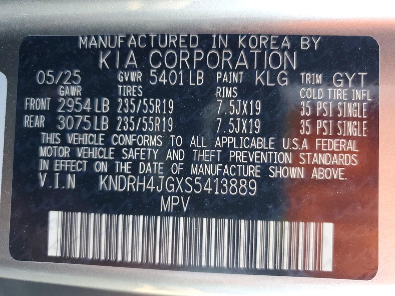 2025 KIA SORENTO