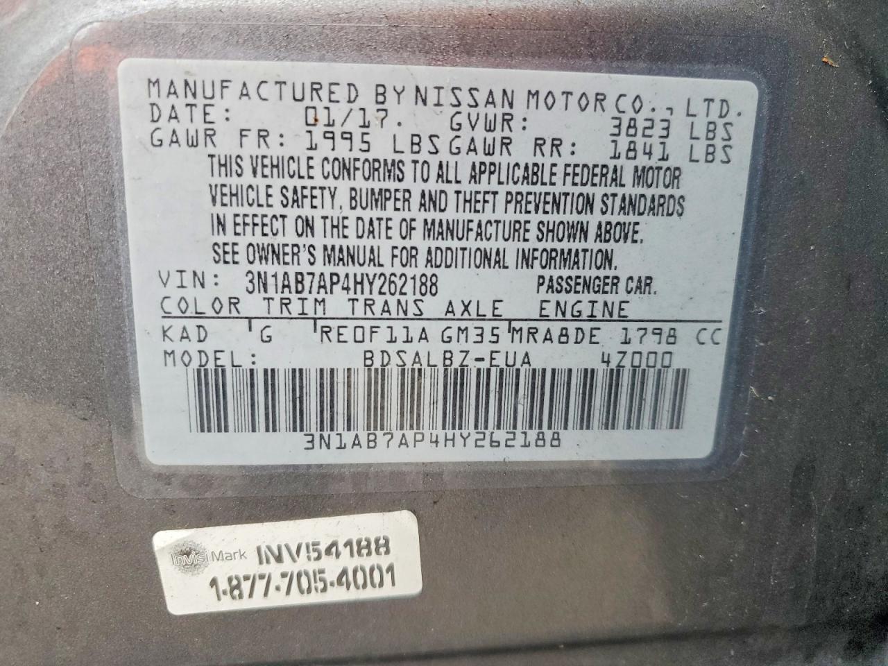 2017 NISSAN SENTRA