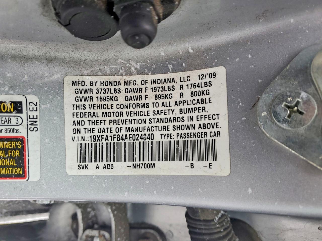 2010 HONDA CIVIC