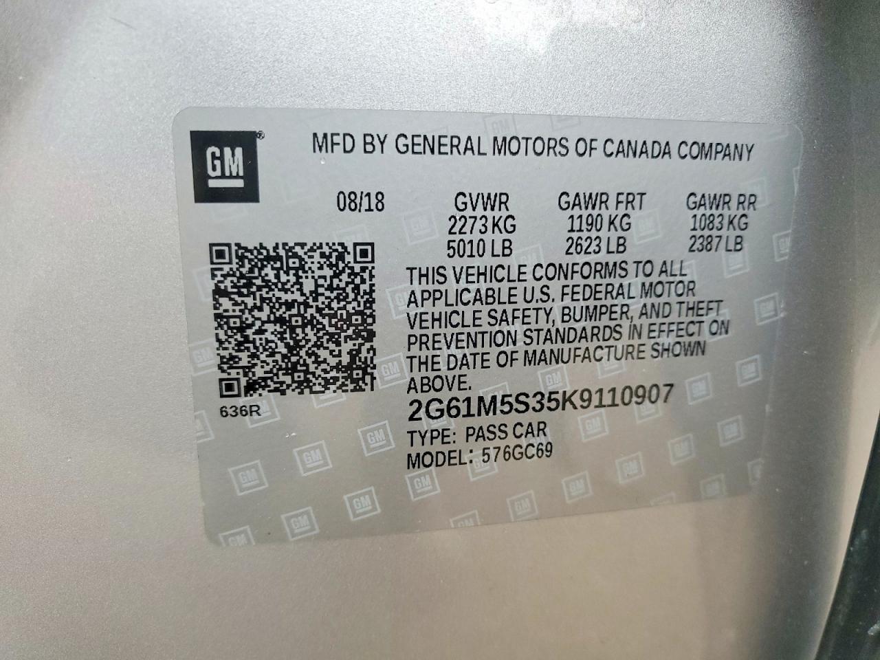 2019 CADILLAC XTS