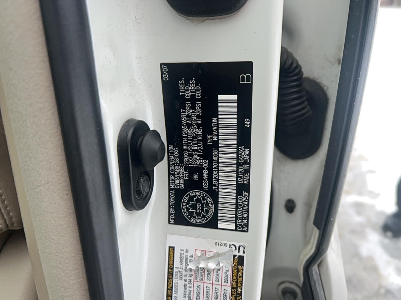 2007 LEXUS Gx 470