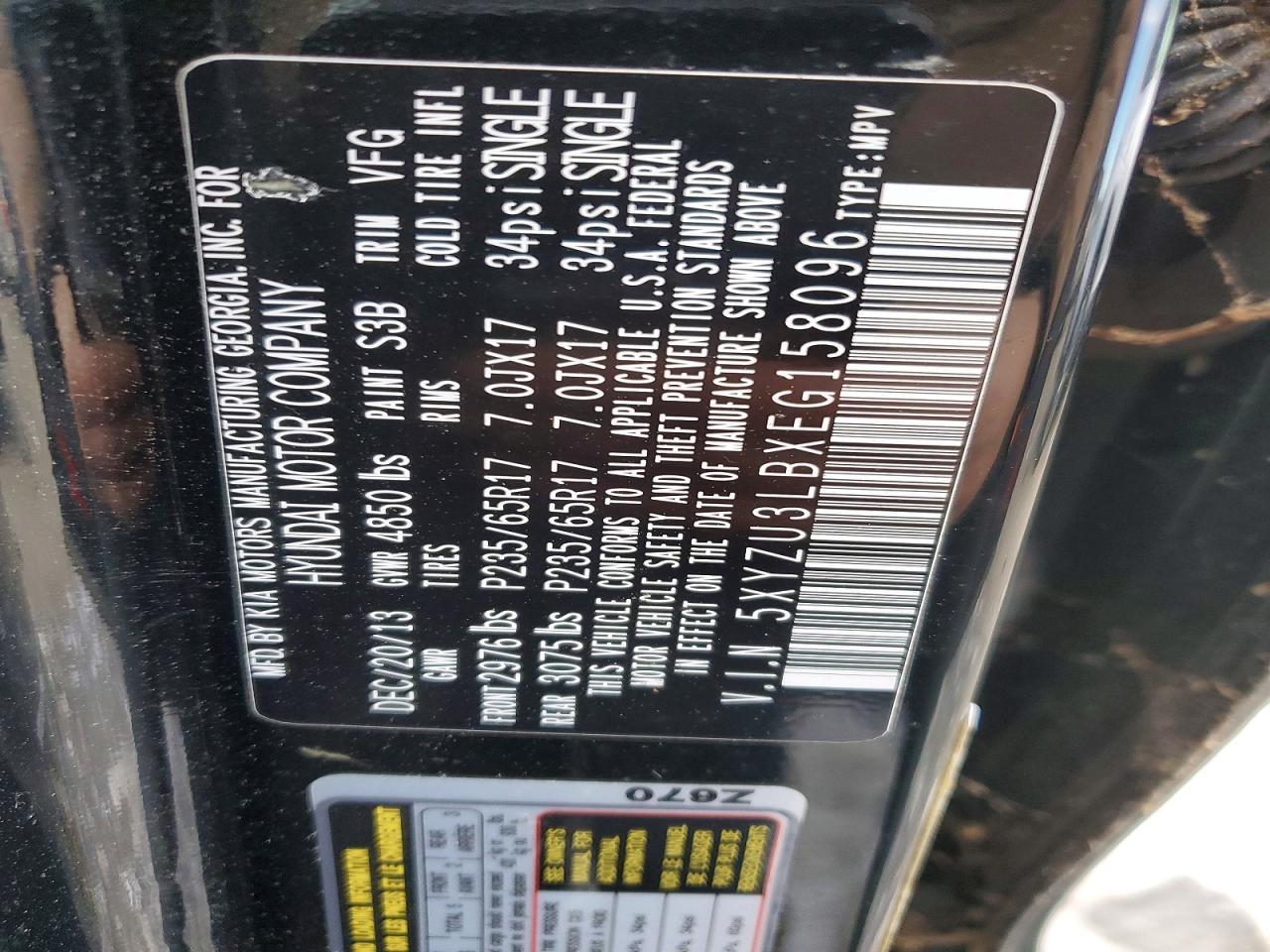 2014 HYUNDAI SANTA FE
