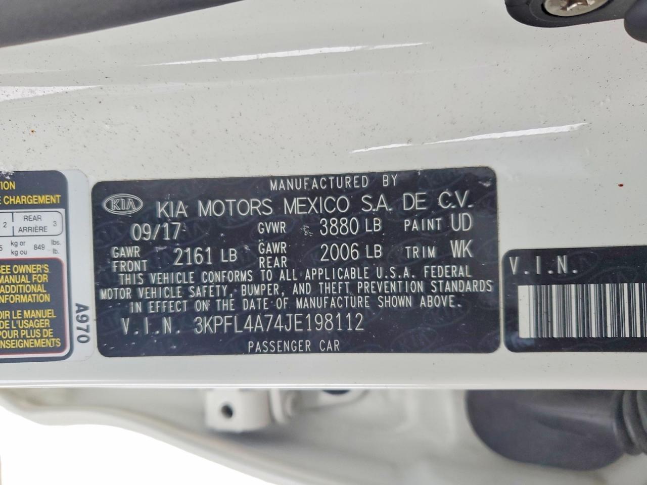 2018 KIA FORTE