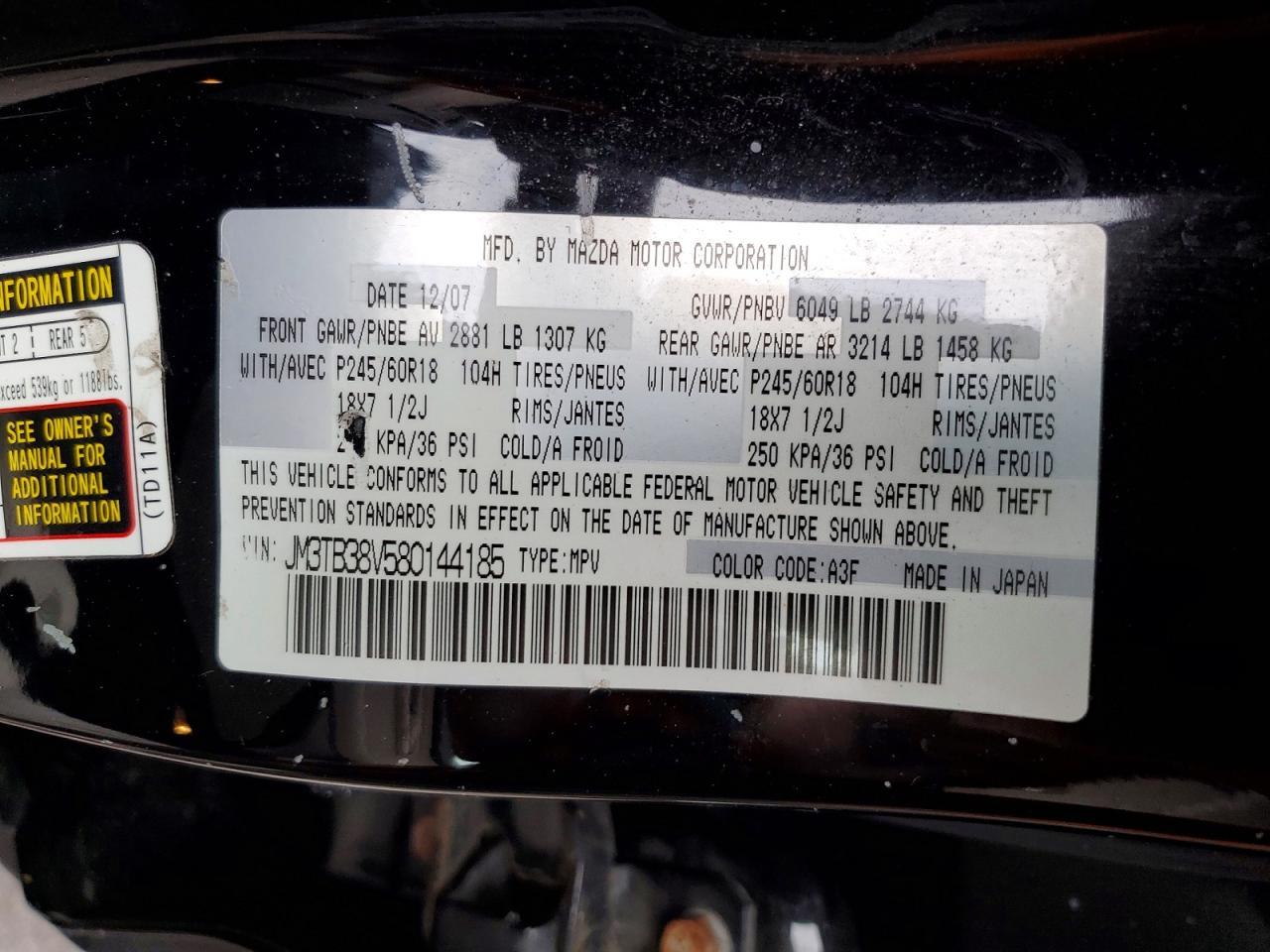 2008 MAZDA CX-9