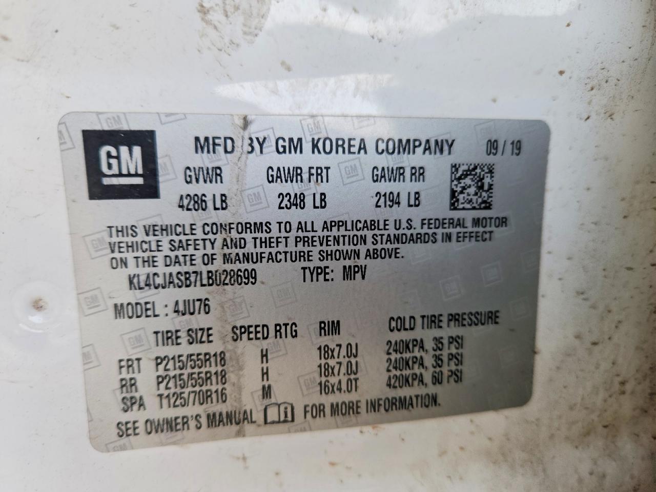 2020 BUICK ENCORE