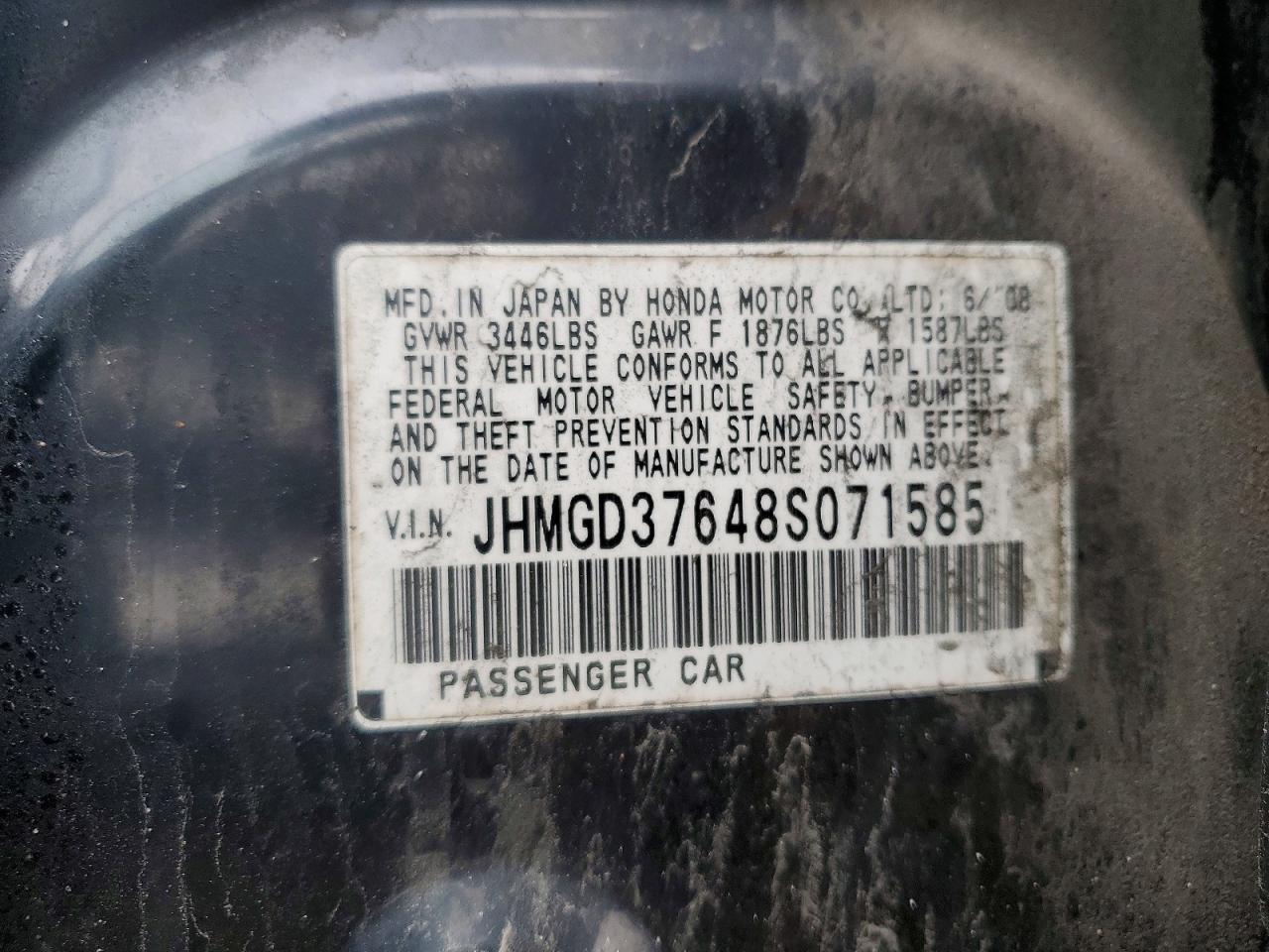 2008 HONDA FIT