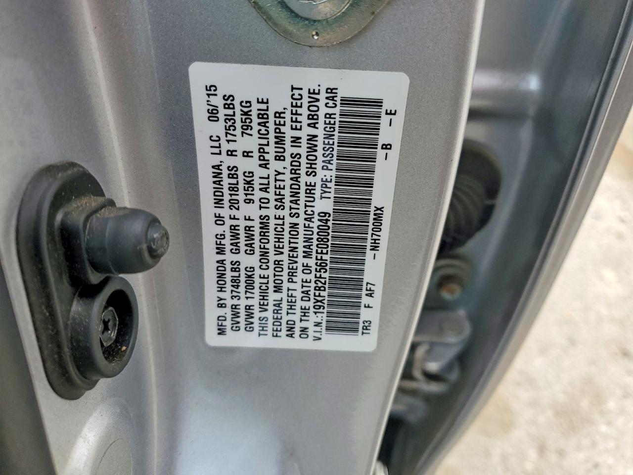 2015 HONDA CIVIC