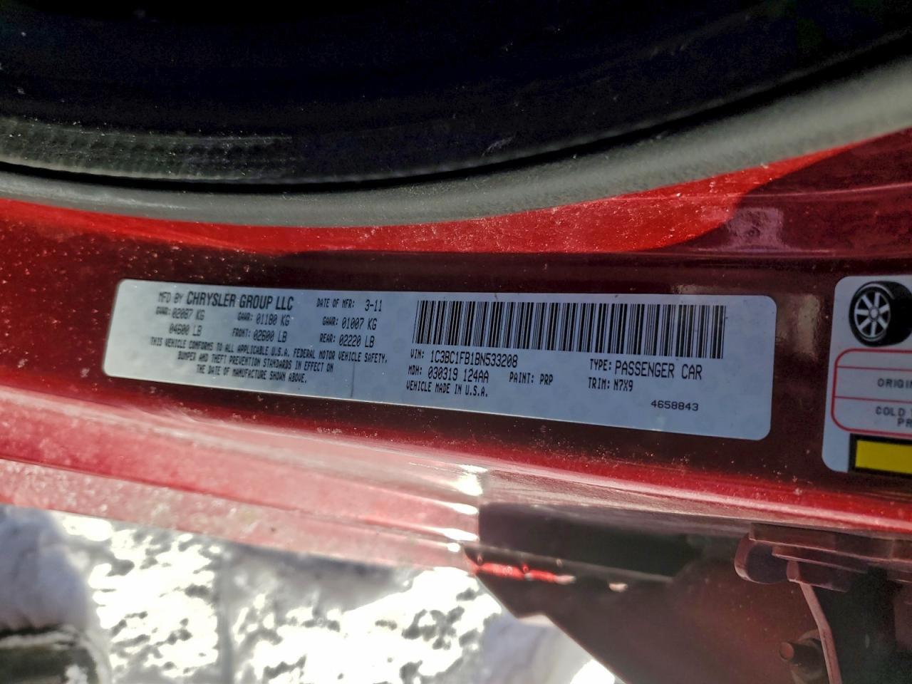 2011 CHRYSLER 200