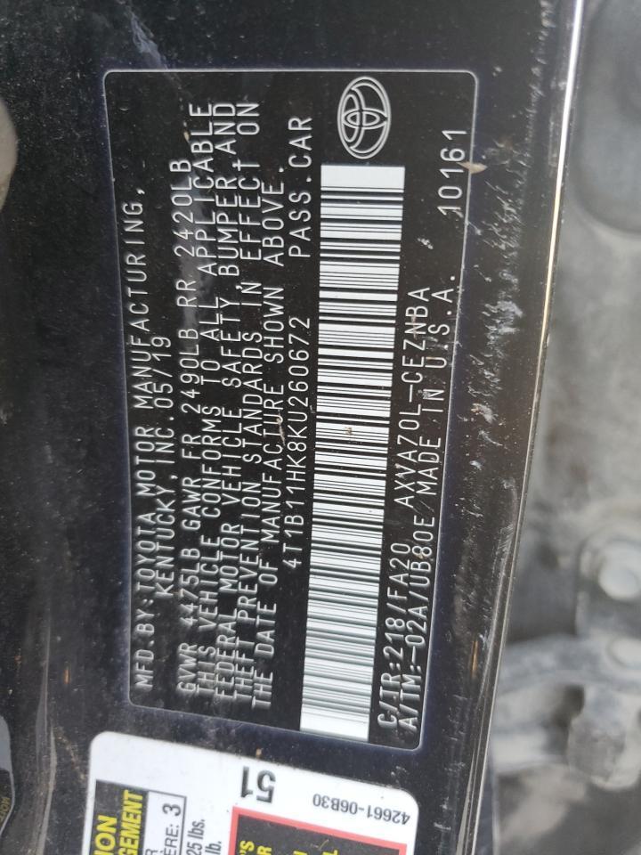 2019 TOYOTA CAMRY