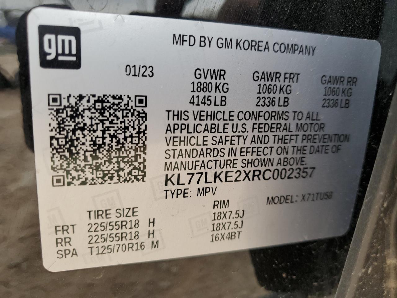 2024 CHEVROLET TRAX