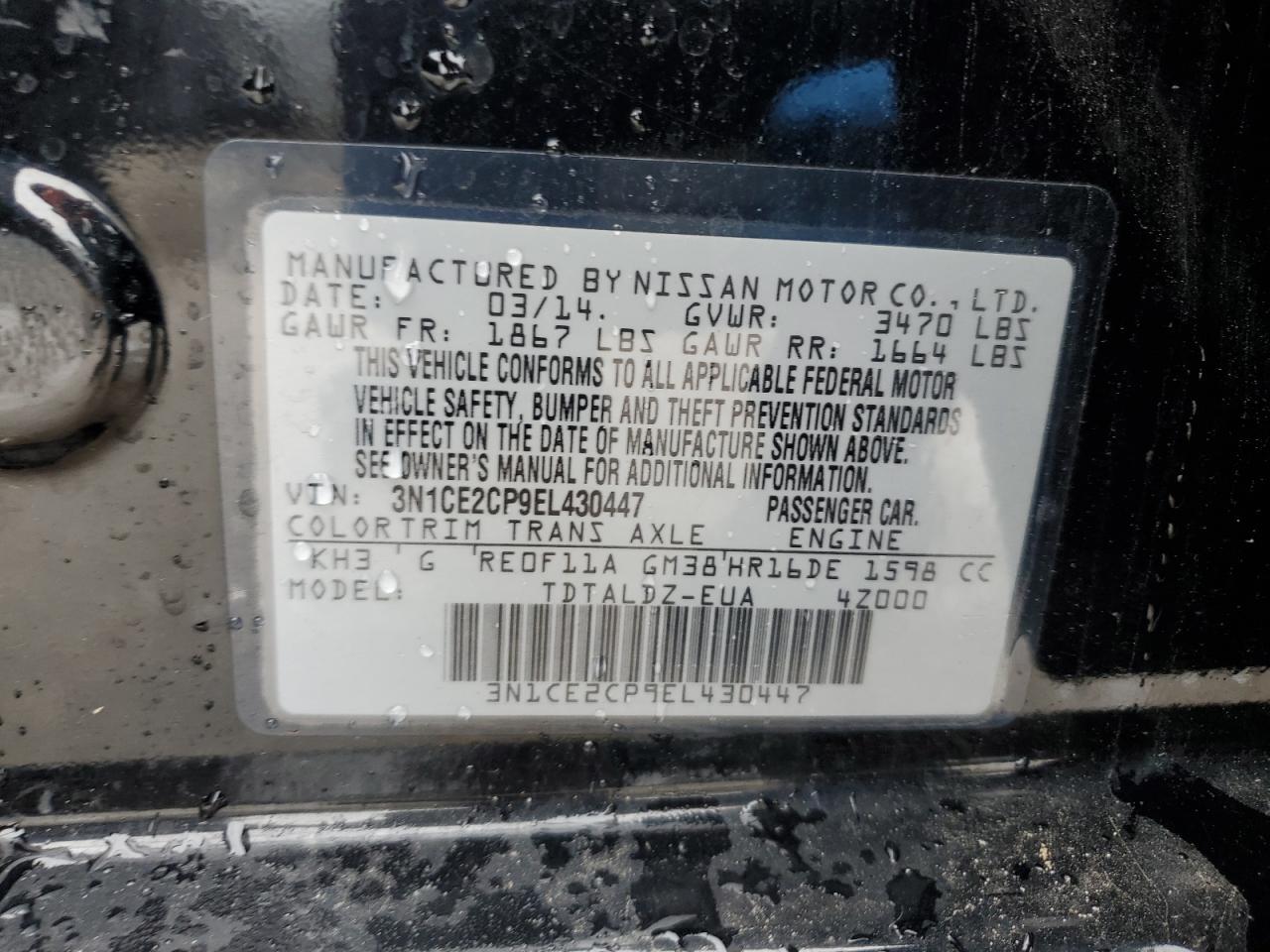 2014 NISSAN Versa Note