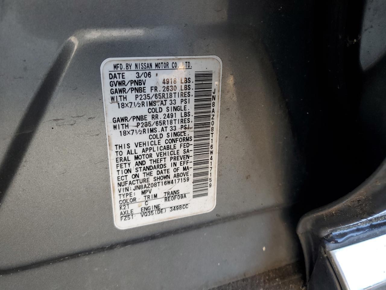 2006 NISSAN MURANO