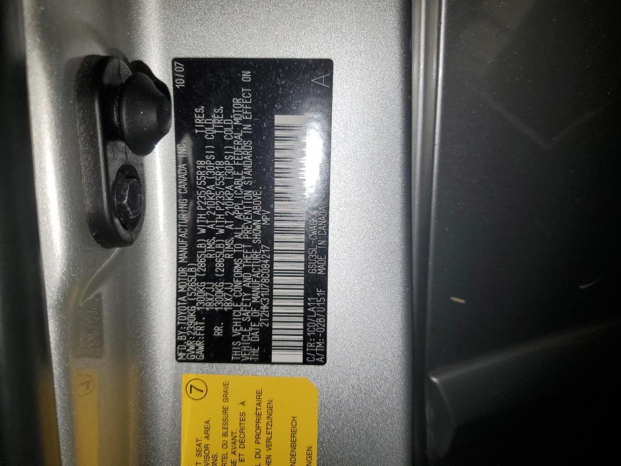 2008 LEXUS RX 350