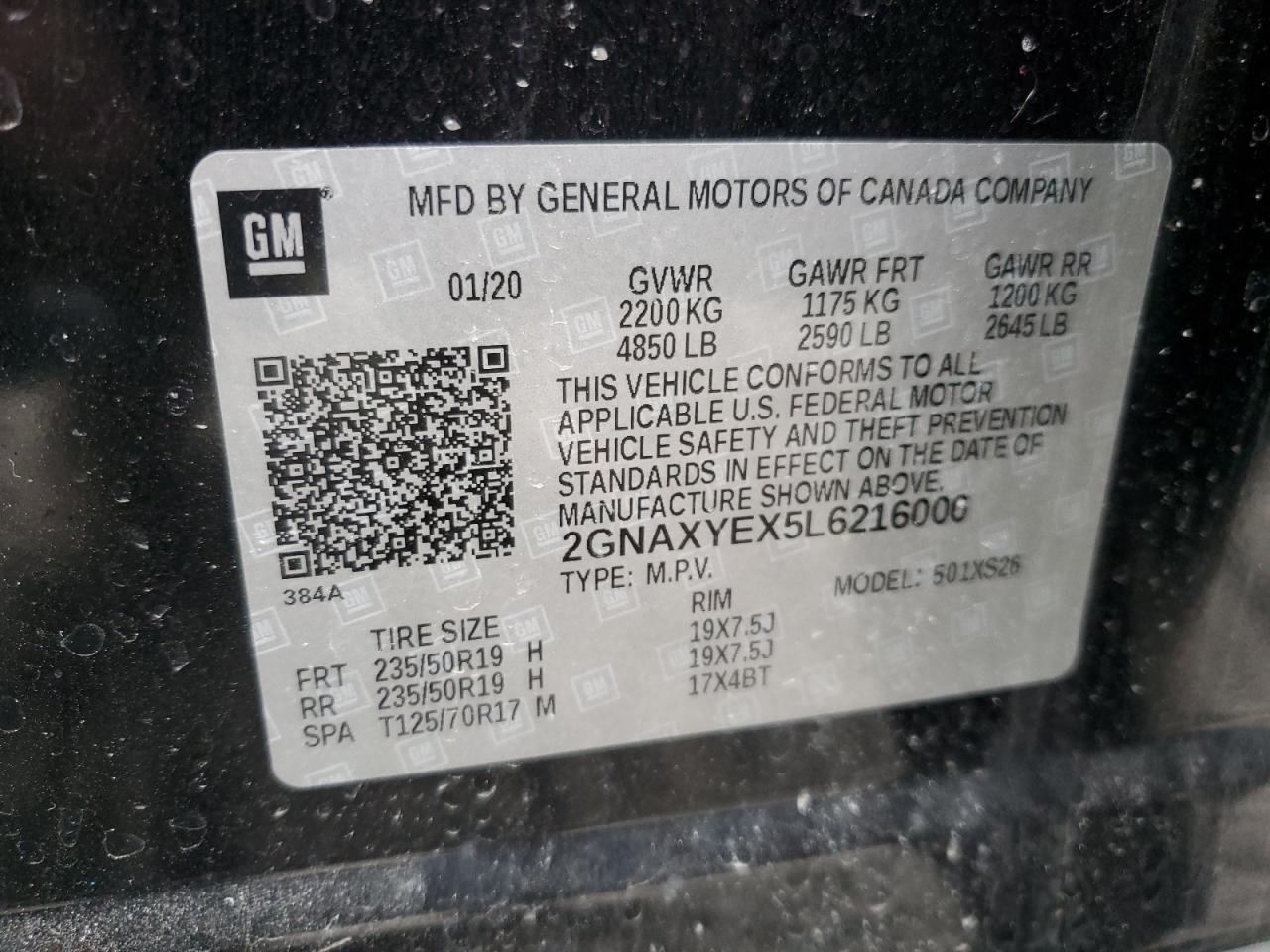 2020 CHEVROLET EQUINOX